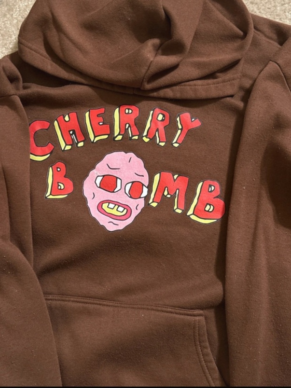 Tyler The Creator Brown Cherry Bomb Album Promo Hoodie Mens Size Medium